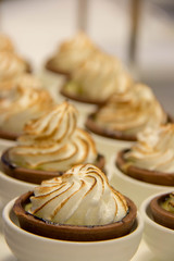  mini cake on plate for catering