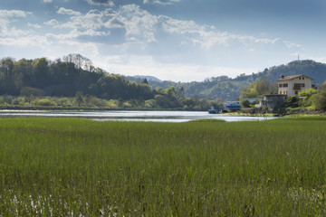 Desembocadura de la ria de Orio. Pais Vasco
