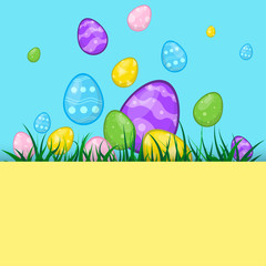 easter day ornamental eggs on important days