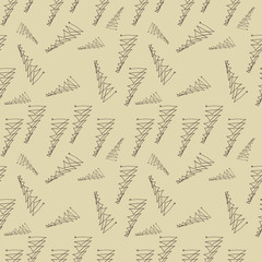 hand drawn elements seamless pattern. background vector illustration