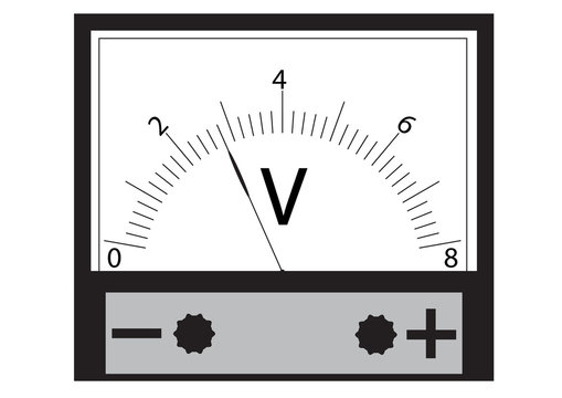 The voltmeter is a physical device for measuring the voltage in an electrical circuit.