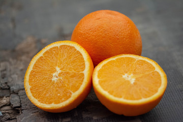 Naranja cortada