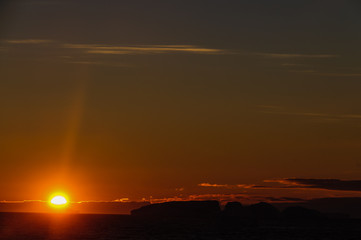 Sunset over the Weddell Sea