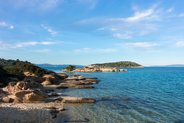 Fototapeta na wymiar Amazing scenery by the sea in Sithonia, Chalkidiki, Greece