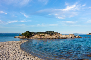 Amazing scenery by the sea in Sithonia, Chalkidiki, Greece