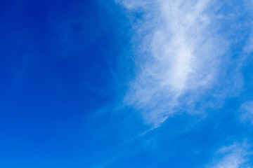 Blue sky as a background