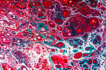 Mixture of acrylic paints. Liquid marble texture. Fluid art. Applicable for design cover, presentation, invitation, flyer, annual report, poster and business card, desing packaging. Modern artwork 