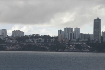 salvador de bahia skyline in summer time