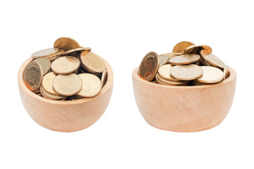 Savings coins - savings concept.