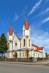 Fototapeta na wymiar Church in Svencionys, Lithuania