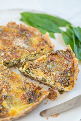 Wild Garlic Quiche