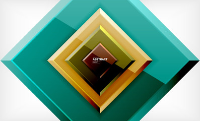 Square geometrical background