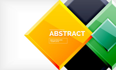 Square geometric background