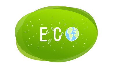 hand - written inscription - eco logo