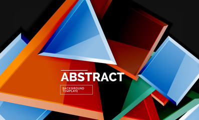 Squares and triangles geometrical background