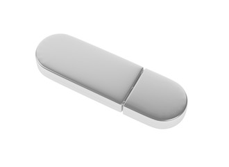 USB flash drive. 3d rendering illustration isolated