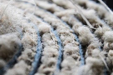 carpet, black, piece, cut, overlock, piercing, pile, floor, cover, thread, comfort, soft, brown, no background, Sewing, roll, cutting, round, roller,.