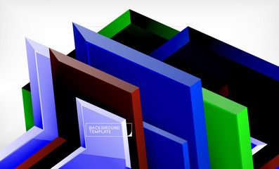 Abstract glossy techno arrows background