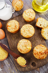 Unsweetened millet muffins