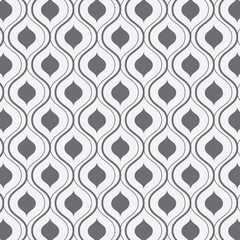 abstract ornament pattern vector illustration, repeating wavy thin and thick line. pattern is on swatches panel