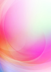 Curved abstract on colorful background