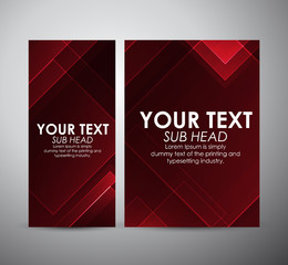 Abstract red squares. Graphic resources design template. Vector illustration