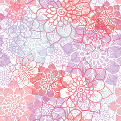 Floral background. Botanical print. Flower pattern.