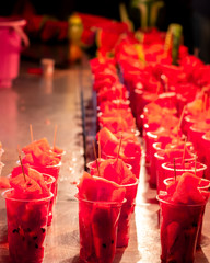 candles in the church