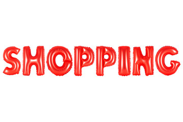 shopping, red color
