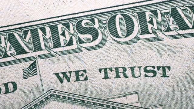 Close up footage of U.S. Dollar