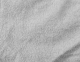 Crumpled white fabric cotton texture and background
