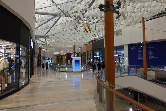 Photo from interior of famous Icon Outlet stores mall inside O2 Arena, London, United Kingdom