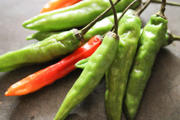 green chili peppers