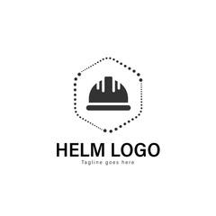 Construction logo template design. Construction logo with modern frame vector design