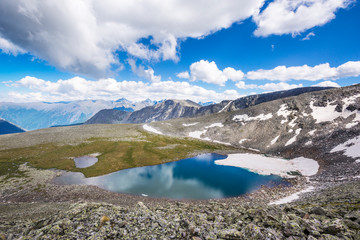 Mountain lake. Altai landscape. Russia