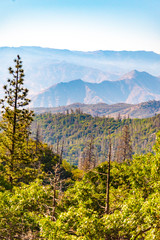Fototapeta premium A View From Wofford Heights, California. Scenic View Of Mountains Against Sky