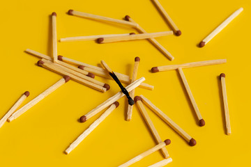  unique concept of wooden matches and  winner