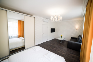 small cozy apartment for living in the city