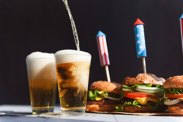 burgers and beer to celebrate independence day america 4th of july