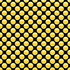 Golden dots seamless pattern. Abstract geometric texture. Gold circles. Retro Vintage decoration. Design vector illustration - 258697823