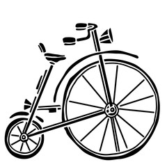 Fototapeta na wymiar Vintage bicycle icon