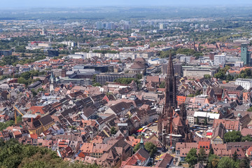 Fototapeta na wymiar Freiburg Skyline