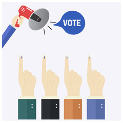 Vote, Hands up