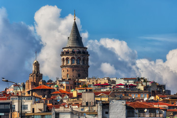 Obraz premium Galata Tower in City of Istanbul