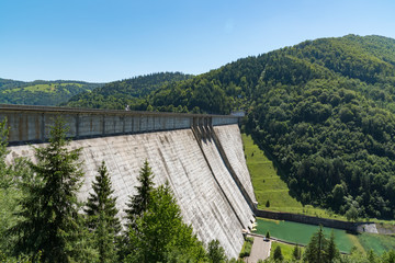 Fototapeta na wymiar A view of Bicaz Dam, Romania