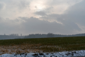 Naklejka premium Wolken Sturm Sonne