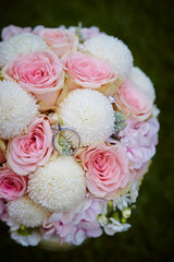 Flower bouquet with ring 