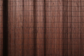 Crumpled bamboo wall texture background