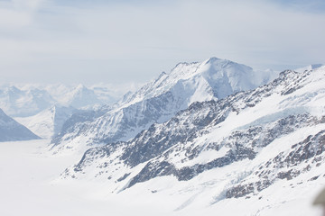 Fototapeta premium Jungfraujoch is a famous travel mountain of the Alps, Switzerland