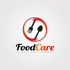 food care vector logo design,Restaurant food icon